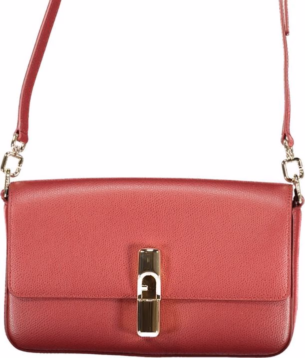 Furla Rosso Leather Women Handbag