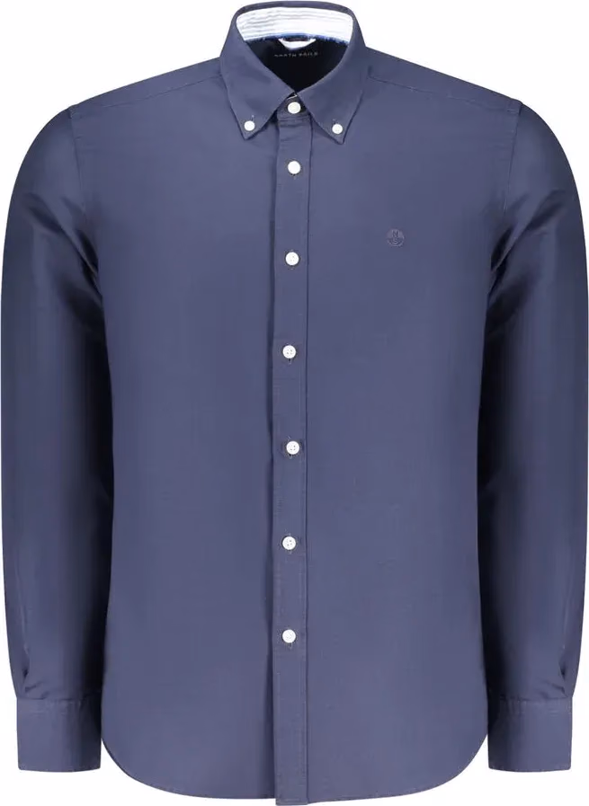 North Sails Blu Cotton Men Shirt