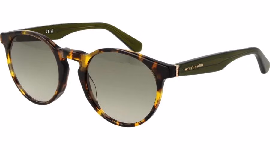 Scotch & Soda Brown Acetate Sunglasses